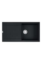 Franke Maris MRG 611-97 Fragranite Matt Svart Diskbänk 97 x 50 cm Överbyggnad med Avrinningsdel 114.0628.967