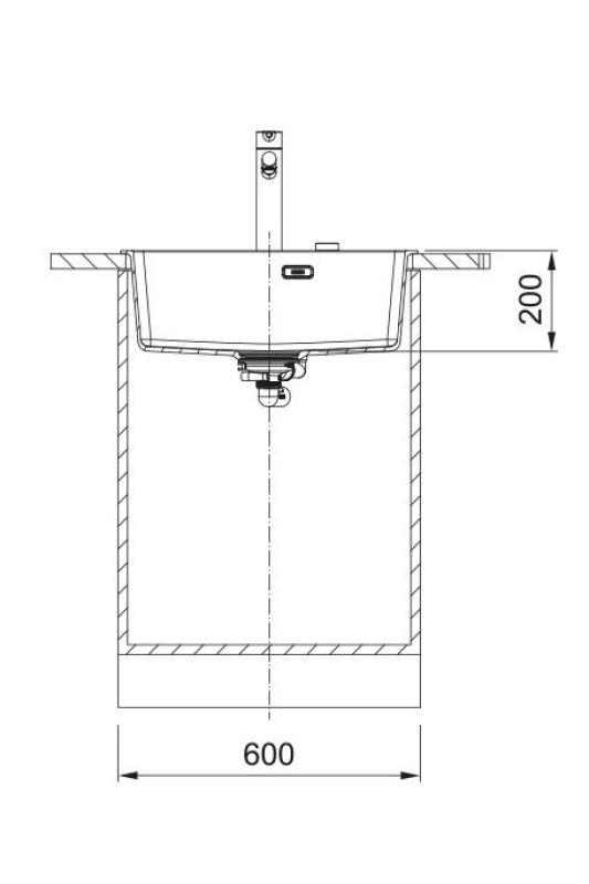 Franke Maris MRG 610-50 TL Fragranite Matt Svart Diskbänk Byggd med Kranhålsbänk 114.0668.630