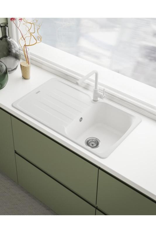 Franke Lina L Kökskran Svängbar Utlopp Polar Vit 115.0728.479