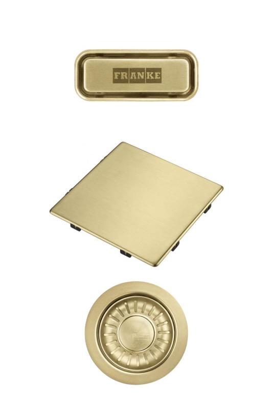 Franke Kubus 2.0 färgset Avloppsset Guld 1208970836