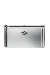 Foster Phantom Slimline Rostfritt Stål Diskbänk 71x40cm Undermonterad för keramiska bänkskivor 1208971121