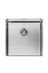Foster Phantom Slimline RVS Diskbänk 40x40cm Undermontering för keramiska bänkskivor 1208971123