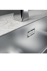 Foster Phantom Slimline RVS Diskbänk 40x40cm Undermontering för keramiska bänkskivor 1208971123