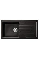 Ausmann Ceramic Sylva Keramisk Svart Diskbänk med Avrinningsdel 1000 x 500 mm 1208971125