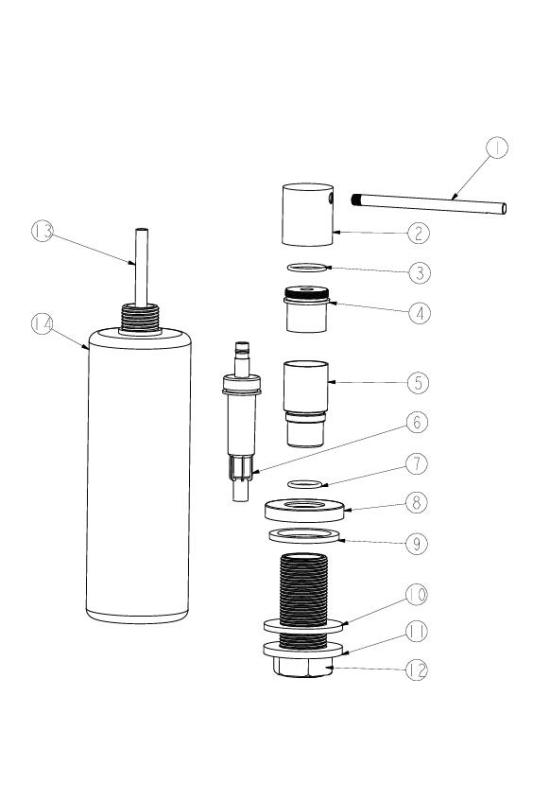 Ausmann Lirio Inbyggd Tvåldispenser Gun metal, påfyllningsbar uppifrån 1208971201