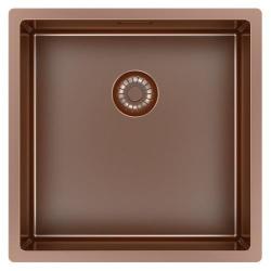Pure.Sink Exclusivo Koppar diskho 40x40 cm 10mm radie undermontering, planmontering och toppmontering PEX4040-62
