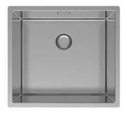 Pure.Sink Exclusivo RVS diskbänk 45x40 cm 10mm radie underbyggnad, planbyggnad och överbyggnad PEX4540-02
