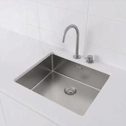Pure.Sink Exclusivo RVS diskbänk 50x40 cm 10mm radie undermontering, planmontering och övermontering PEX5040-02