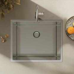 Pure.Sink Exclusivo RVS diskbänk 50x40 cm 10mm radie undermontering, planmontering och övermontering PEX5040-02