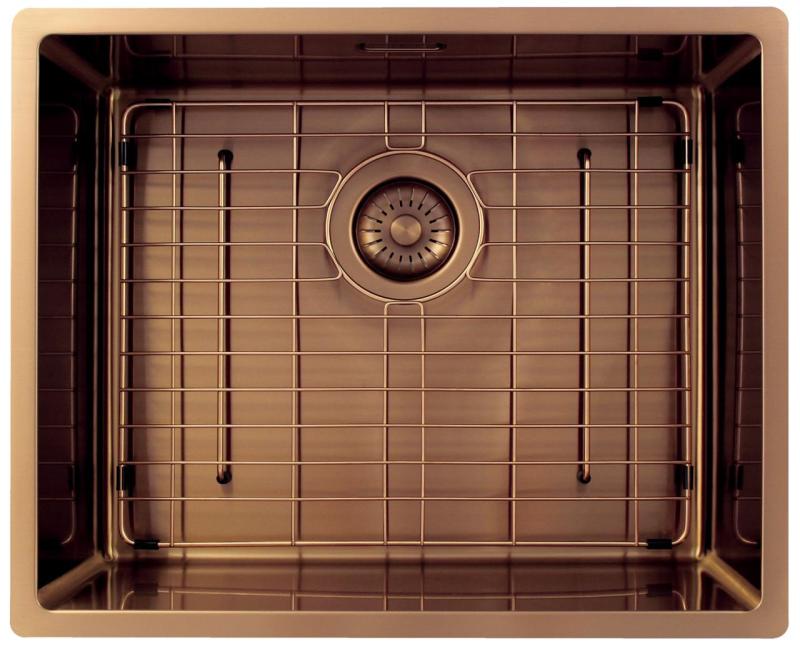 Pure.Sink Exclusivo Koppar diskho 50x40 cm 10mm radie underbyggnad, planbyggnad och överbyggnad PEX5040-62