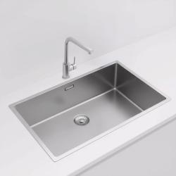 Pure.Sink Exclusivo stor rostfritt stål diskbänk 70x40 cm 10mm radie undermontering, planmontering och överbyggnad PEX7040-02
