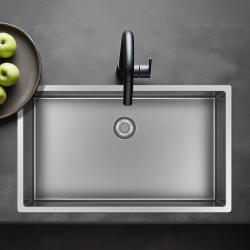 Pure.Sink Exclusivo stor rostfritt stål diskbänk 70x40 cm 10mm radie undermontering, planmontering och överbyggnad PEX7040-02