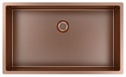 Pure.Sink Exclusivo stora koppar diskbänk 70x40 cm 10mm radie undermontering, planmontering och övermontering PEX7040-62
