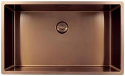 Pure.Sink Exclusivo stora koppar diskbänk 70x40 cm 10mm radie undermontering, planmontering och övermontering PEX7040-62