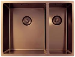 Pure.Sink Exclusivo Koppar 1,5 en och en halv diskho 34+18 cm 10mm radie PEX341840-62