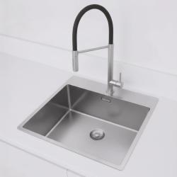 Pure.Sink Exclusivo RVS diskho 54x52cm Tapwing med kranhålsbank 10mm radie PEX5040T-02