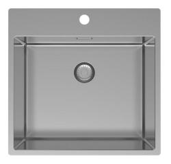 Pure.Sink Exclusivo RVS diskho 54x52cm Tapwing med kranhålsbank 10mm radie PEX5040T-02