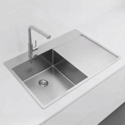 Pure.Sink Exclusivo RVS diskho med avrinningsdel 78x52 cm Tapwing vänster PEX4078LT-02