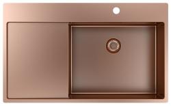 Pure.Sink Exclusivo Koppar diskho med droppskydd 86x52 cm Tapwing höger PEX5086RT-62