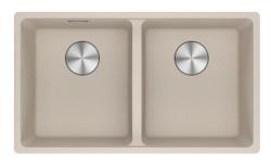 Franke Maris MRG 220-35-35 Fragranite Coffee cream dubbel diskho infälld 135.0725.668