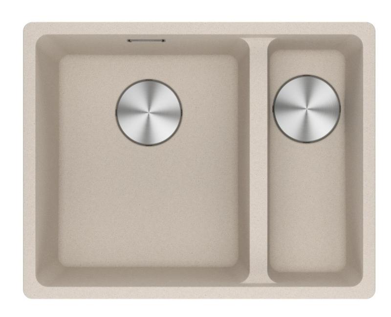 Franke Maris MRG 160-34-15 Fragranite Coffee cream diskbänk Vänster underbyggnad 125.0725.663