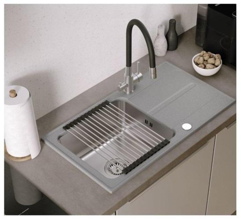 Quadri Selene Köksblandare RVS 3-vägs med flexibel utlopp och extra anslutning för filtrerat vatten 1208971407