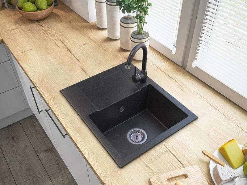 Graniteland Nex Granit Arduin hårdsten look diskbänk med avrinningsområde 574x464 mm 1208971426