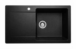 Graniteland Liri Granit Svart diskho med avrinningsyta 765x448 mm 1208971438