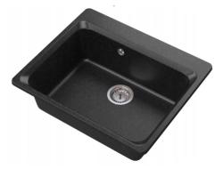 Graniteland Vastone Granit Diskbänk 619x522 mm Arduin hårdsten look Uppbyggnad med Kranhålsbänk och RVS Plug 1208971442