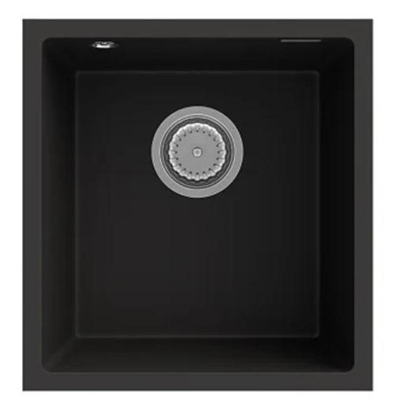 Graniteland Miniva Granit Diskho Svart Undermonterad 385x410 mm 1208971450