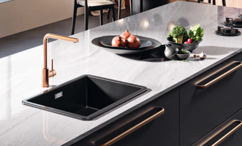 Ausmann Ceramic Ember Keramisk Matt Svart Fyrkantig Diskho för Uppbyggnad och Underbyggnad 40 x 40 cm med Svart plugg 1208971489