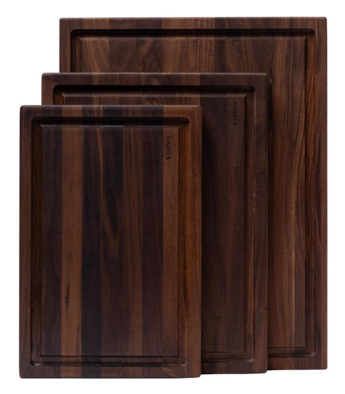 Woodsea Butcher Groove L - Valnöt Trä Skärbräda med saftspår 60x45 cm 1208971536