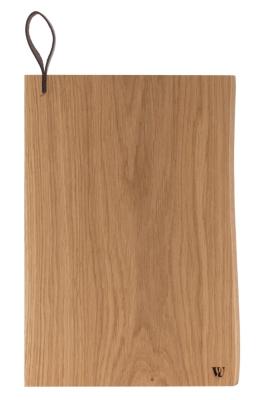 Woodsea Chop-Chop Oak M - Ekträ Skärbräda 35x24cm med läderhandtag 1208971540