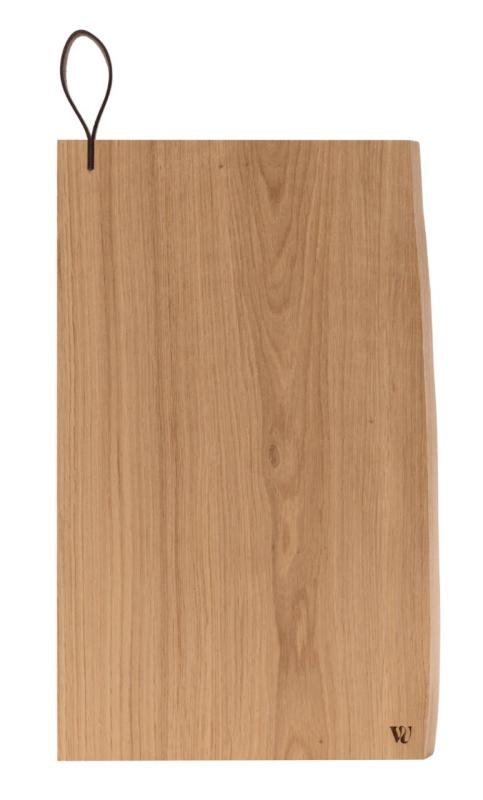 Woodsea Chop-Chop Oak L - Ekträ Skärbräda 40x24cm med läderhandtag 1208971541