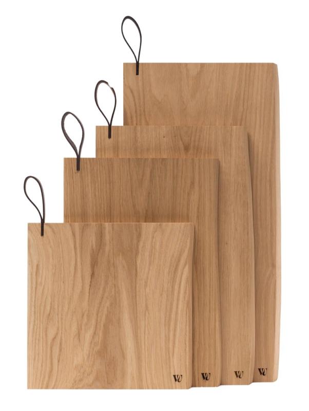 Woodsea Chop-Chop Oak XL - Ekträ Skärbräda 50x24cm med läderhandtag 1208971542