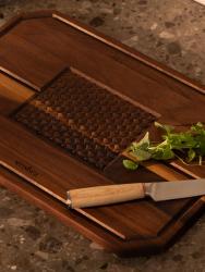 Woodsea Castle Steak - Valnötsträ Steak skär- och serveringsbräda 45x30 cm 1208971569