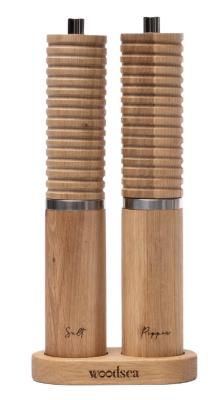 Woodsea Spice - Ekträ peppar- och saltkvarn set Ø5x28 cm 1208971597