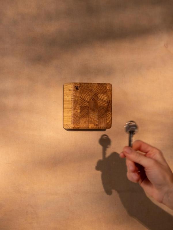Woodsea End Grain Oak - Ekträ Nyckelhållare 9x9 cm 1208971600