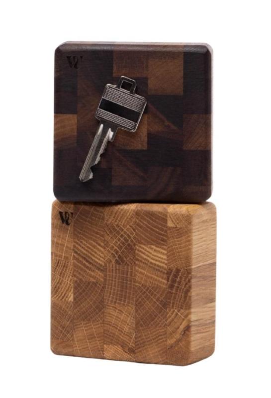 Woodsea End Grain Walnut - Nyckelhållare i valnötsträ 9x9 cm 1208971601