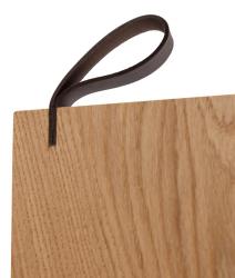 Woodsea Serving S - Ekserveringsbräda i ek 55x17 cm med läderhandtag 1208971615