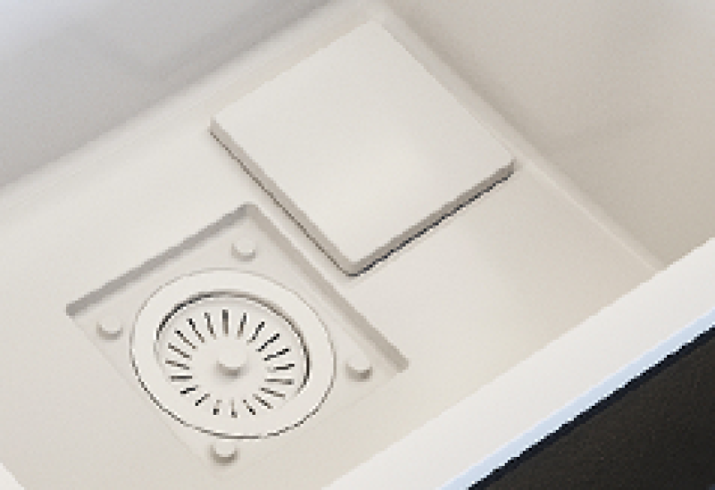 Graniteland Seta Granit Vit Diskho ovanpåliggande 80x50 cm 1208971618