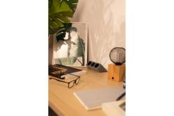 Möbeluttag SOFITO, 2xSCHUKO, USB A+C, kabel 1,5 m, grå flock