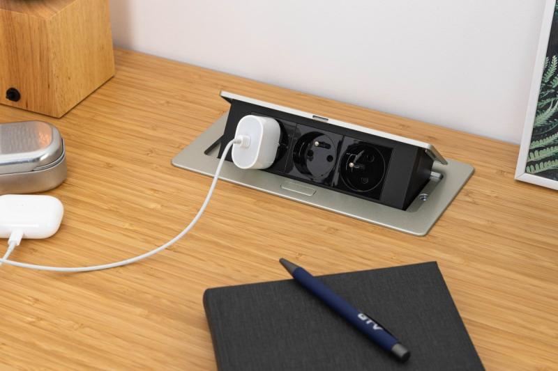 SOFT utdragbart eluttag, strömkabel 1,5 m