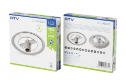 LED-trädgårds-/parkarmatur ORLANDO, 50 W, 5000 lm, 4000K, AC180-250V, IP65