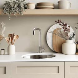Pure.Sink Rondo Rostfritt stål, rund diskho för infälld, undermonterad och påbyggd installation, 37 cm, RD375-SS