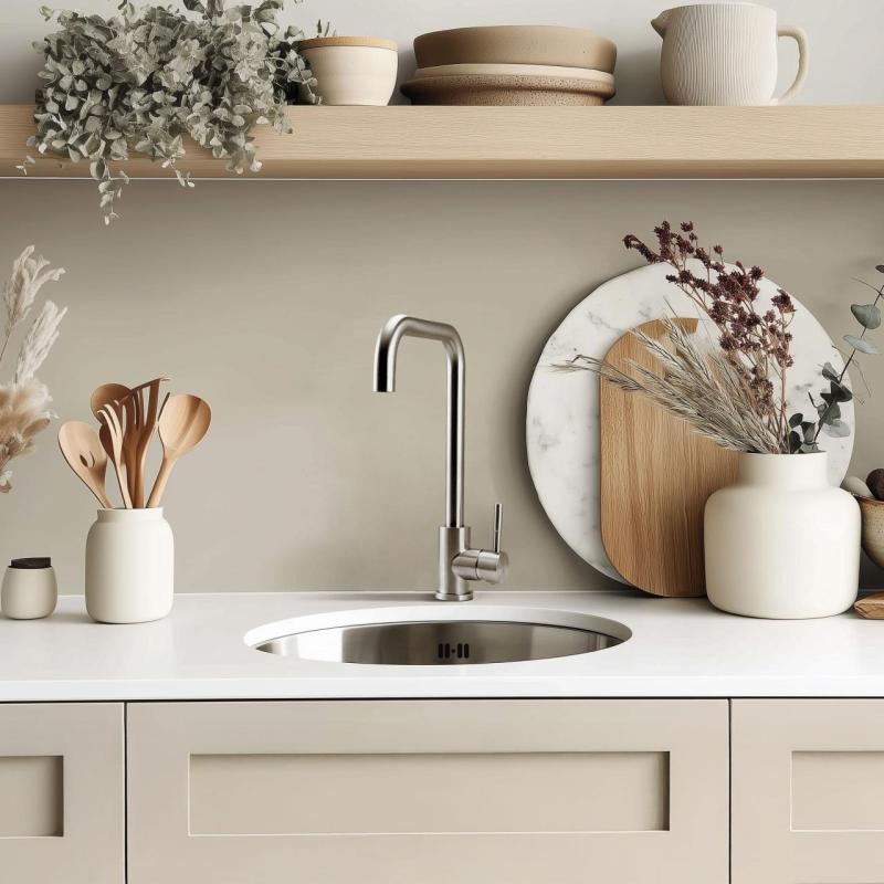 Pure.Sink Rondo RVS Rund Diskho planinbyggnad, underbyggnad och överbyggnad 38 cm PRN38-02