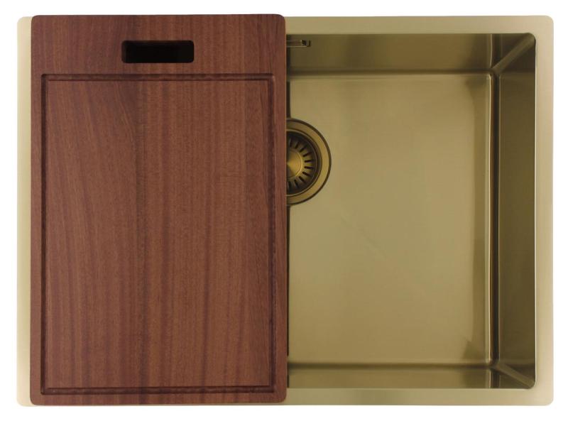 Pure.Sink Luxion Guldfärgad diskho 55x40 cm, undermonterad, infälld och påbyggd PLX5540-60