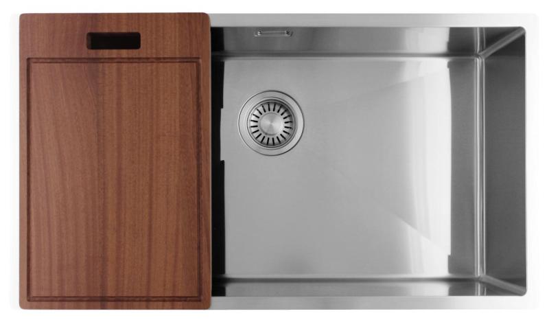 Pure.Sink Luxion Large stainless steel sink 74x40 cm undermount, flush mount, and top mount PLX7440-02