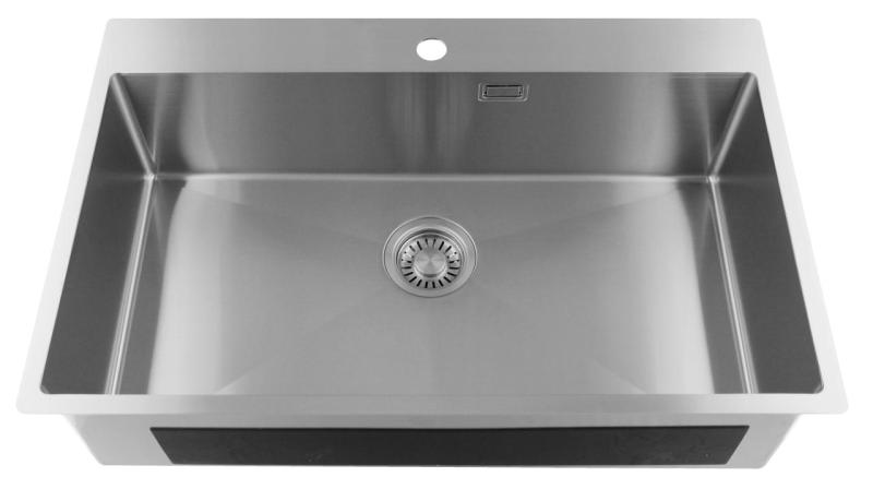 Pure.Sink Luxion Stor rostfri diskho 78x50 cm Tapwing med kranhål PLX7850T-02