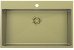 Pure.Sink Luxion Stor gulddiskho 78x50 cm Kranvinge med kranhål PLX7850T-60